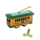 thumbnail image 5 of Vogacara Vintage Tram Trolley Streetcar Juguete de hojalata Regalo coleccionable con llave de cuerda 2piezas Tipo 1, 5 of 6