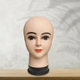 thumbnail image 2 of Female Bald Mannequin Head Display Model for s Making Styling Glasses, 2 of 6