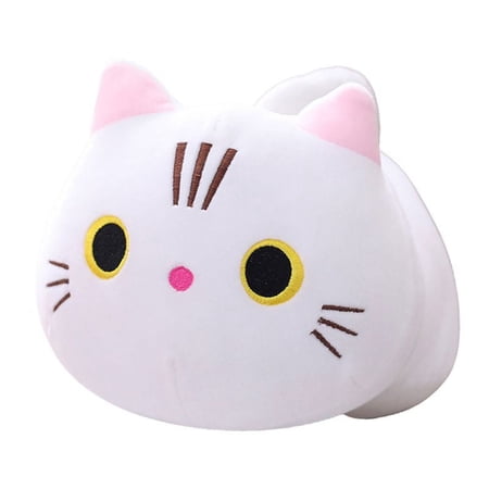 Yaoping Cute Cat Shape Soft Plush Pillows Cartoon Animal Stuffed Toy Cat Doll Toy Cat Cushion Christmas Birthday Gift