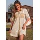 thumbnail image 2 of Vestido AlvaQ Summer para mujer, a rayas, con estampado fluido, color caqui, 2 of 5