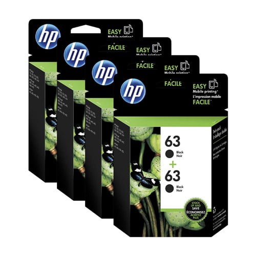 HP 63 2Cartridges Black Original Ink Cartridge (T0A53AN)(4Pack