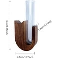 thumbnail image 6 of ABCISI Cat Whisker Holder with Cat Shaped, Petite Glass Cat Whisker Collector & Mini Decorative Vase, Ideal as Pet Keepsake Box or Loss of Cat Sympathy Gift, Home Decor (Fridge Magnet-Beech Wood), 6 of 13