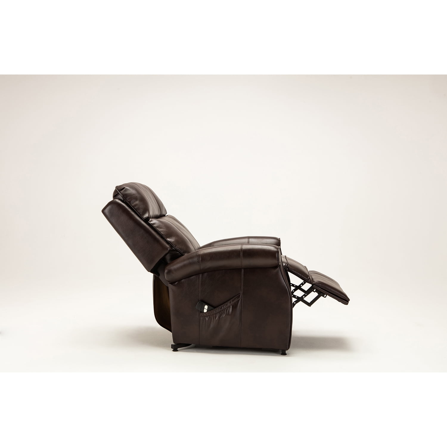 Kepooman Traditional Leather Lift Chair, Leather Upholstered Lift Chair with Soft Upholstery and Solid Base for Seniors, Modern Power Recliner Single Sofa with High Back for Living Room Bedroom, Brown Kepooman Traditional Leather Lift Chair, Leather Upholstered Lift Chair with Soft Upholstery and Solid Base for Seniors, Modern Power Recliner Single Sofa with High Back for Living Room Bedroom, Brown