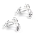 thumbnail image 1 of Gemelos de cobre con notas musicales chapados en plata, 11 g, para hombre, 1 of 2