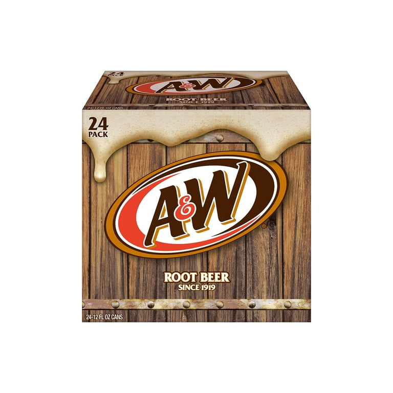 A&W Classic American Root Beer Soda, Caffeine-Free, 12 fl oz