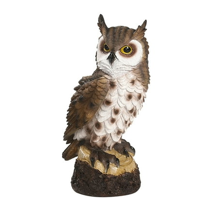 Small Ornament Set Resin Owl Ornament Garden Outdoor Bird Decoration Resin Crafts Resin Owl Garden Ornament Garden Statues And Figurines Outdoors Large Size