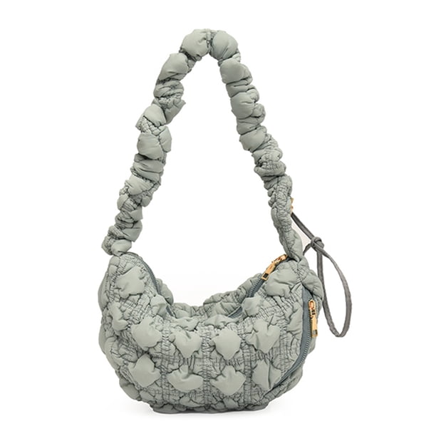 Bolso De Mano Acolchado Para Mujer, Bolso De Mano Grande Y A