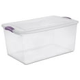 thumbnail image 1 of Sterilite 62L Latch Box - Purple, 1 of 4