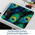 thumbnail image 6 of Peacock Feathers Gaming Mouse Pad Desk Mat Desk Pad, Non-Slip Rubber Bottom, Printed, Square 8.3x9.8 Inch - Suitable for Office and Gaming, 6 of 6