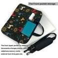 thumbnail image 3 of YFYANG 14 inch Universal Laptop Bag Oxford Cloth Laptop Sleeve, Multi-functional Vintage Christmas Texture Notebook Computer Messenger Bag Handbag, 3 of 8