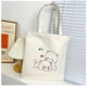 thumbnail image 3 of Bolsa de tela para mujeres y niñas, bolsas de comestibles reutilizables, bonitas bolsas de tela para gatos, 2 piezas de diferentes colores JAMW Sencillez, 3 of 4