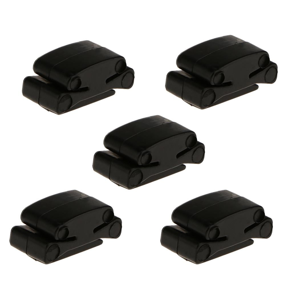 LeeQinersw 5 Pieces Rubber Pick Holders With 16 Pieces Handcraft Horn Picks Plectrums Set