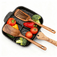 thumbnail image 6 of 2-Piece Wooden Spatula Set Nonstick Safe Heat Resistant Solid & Slotted Turner | Anti-scald Grip Easy Clean BPA Free | For Eggs Fish Sauté Veggies | Nonstick Pan Accessories for Daily Cooking, 6 of 8