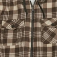 thumbnail image 5 of GaThRRgYP Mens Jackets Big and Tall,Jackets for Women Winter,Men Zipper Casual Hooded Thicken Lattice Long Sleeve With Pocket Jacket Brown L, 5 of 9