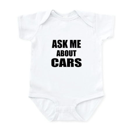 

CafePress - Ask Me About Cars Body Suit - Baby Light Bodysuit Size Newborn - 24 Months