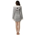 thumbnail image 5 of Richie House Women's Bathrobe Robe with Two Ears RHW2498, 5 of 7