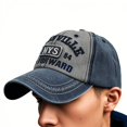 thumbnail image 5 of Unisex Adjustable Baseball Cap with Bold Graphic Prints, Retro-Modern Logo Hat for Streetwear, Urban Commute & Sports Fashion, 5 of 5