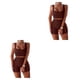 thumbnail image 3 of Greeniant 2 unids/set Jogging Fitness mujer chaleco pantalones cortos viajar senderismo Yoga poliéster Crop Tops pantalones Kit ropa deportiva Type9 NO9, 3 of 6