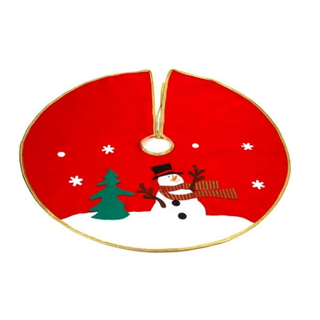 - Imperial Home Christmas Snowman Tree Skirt