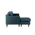 thumbnail image 4 of Mid Century Sectional Sofa, Linen Fabric L Shape Couch, Polo Blue, 4 of 6