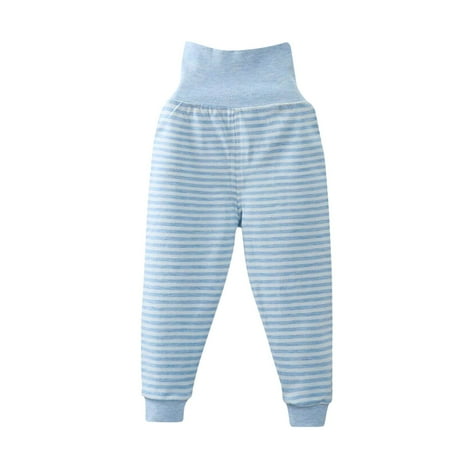 

LNWUY Boys Fashion Solid Color High-Rise Waist Children s Printed Casual Pants Children s Pants in Small Children s Autumn Pants Light Blue 1 Years