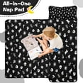 thumbnail image 4 of Black Halloween Cat Skull Pattern Toddler Nap Mats for Kids Preschool,50"x20" Sleeping Mat Bag or Kids,Toddler Sleeping Bag,Toddler Nap Mat or Daycare, 4 of 6