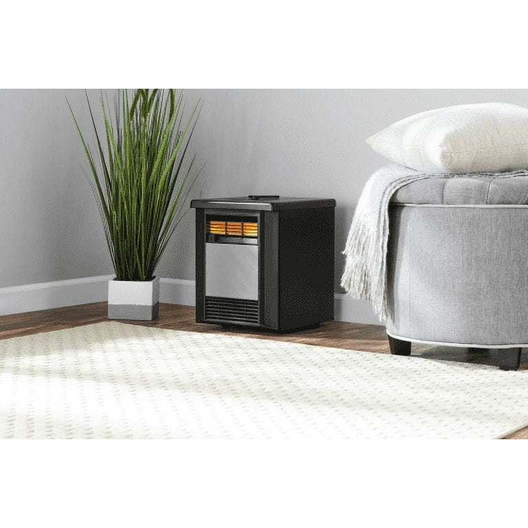 Mainstays 4 Element Infrared Quartz Space 1500W Heater,Indoor,Black,DF1911  - Walmart.com