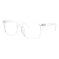 thumbnail image 2 of Womens Clear Lens Fashion Glasses Rectangular Keyhole Frame UV 400 Clear, 2 of 4
