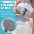 thumbnail image 6 of Manual Ice Shaver Snow Cone Machine Portable Shaved Crushed Ice Maker Crusher with 2Free Tray for Home Outdoors, 6 of 8