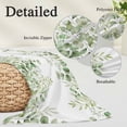thumbnail image 4 of Green Eucalyptus Body Pillow Cover 20x54, Farmhouse Botanical Leaves Decorative Pillowcase with Zipper, Microfiber Pillow Protector, Soft Breathable Long Lumbar Pillowcases for Women, 4 of 9