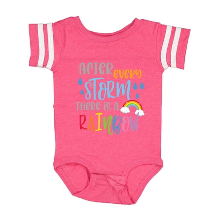 

Inktastic Baby After Every Storm There is a Rainbow Gift Baby Boy or Baby Girl Bodysuit