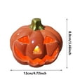 thumbnail image 3 of Luoshdecor Halloween Pumpkin Lanterns Light Decor,Ceramics Light up Pumpkin Battery Operated for Outdoor, Indoor, Haunted House, 3 of 5