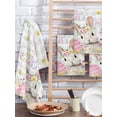 thumbnail image 2 of Gray Easter Kitchen Dish Towels for Drying Dishes Set of 4, Spring Easter Bunny Eggs Floral Buffalo Plaid Waffle Weave Microfiber Hand Tea Bathroom Towels Quick Dry & Absorbent Towel 15.7x23.6, 2 of 7