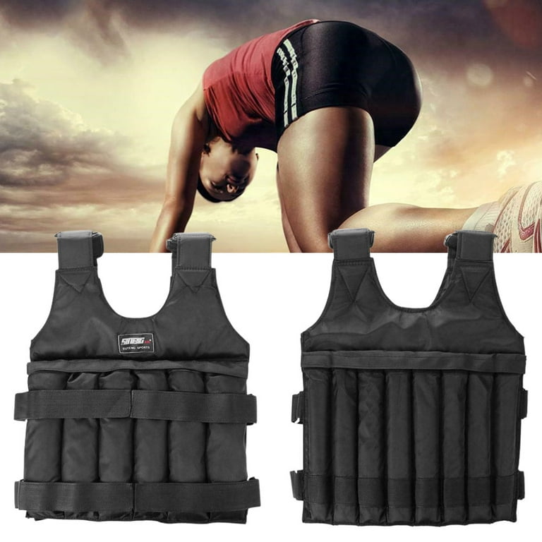 20 50kg Loading Weighted Vest Adjustable Exercise Training Fitness
