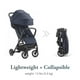 thumbnail image 3 of Inglesina Quid Stroller - Midnight Blue - Ultra Compact Lightweight Travel Stroller, Babies and Toddlers, Airplane Overhead, Foldable, Reclining Seat, Collapsible Canopy, 3 Months - 50 lbs, BPA Free, 3 of 5
