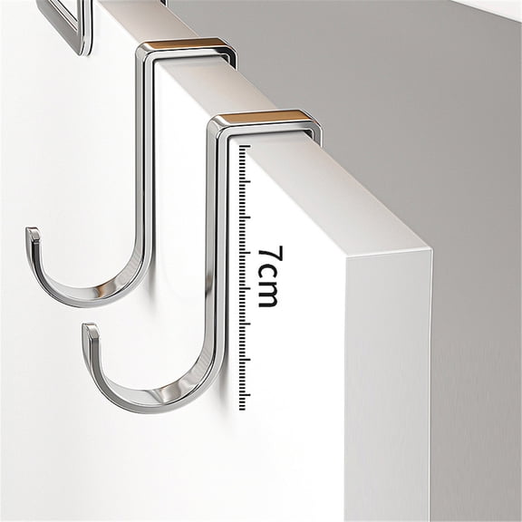 Stainless S Shaped Over Door Hanger Hook For Clothing Coat Towel Storage Organizer