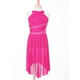 thumbnail image 3 of Zaldita Kids Girls Sparkle Diamond Ballet Modern Lyrical Dance Dress Sleeveless Halter Neck Contemporary Costume Hot Pink 8, 3 of 7