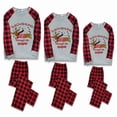thumbnail image 2 of iHapHap Matching Family Christmas Pajamas, Dachshund Through Snow Long Sleeve Plaid Pants, 2 of 6