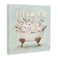 thumbnail image 2 of Stupell Industries French Country Relax Floral Tub Canvas Art, 17 x 17, by Mollie B., 2 of 8