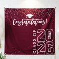 thumbnail image 4 of ZZHZGZ Canada Sale Class of 2026 Graduations Congrats Grad Party Photo Background 6 * 6Ft Large Booth Congratulations Banner for 2026 Graduation Party, 4 of 7