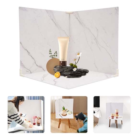 Shooting Backdrops, 3 PCs Photo Backdrop Boards for Taking Flat Photos of Your Food, Accessories, Cosmetics, Flowers, and More