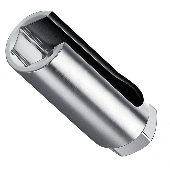 Oxygen Sensor Socket 22mm 7/8 inch, 1/2 in Drive O2 Sensor Removal Tool, O2 Removal and Installation Offset Oxygen Sensor Socket with Side Wire Cutout fits All Vehicle