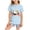 Sky Blue, variant on mgoYE Girls Boys American Flag 250th Anniversary Commemorative Outfit Set, Crew Neck Loose Fit Daily Shorts Set 250th Anniversary USA Polo Shorts Set(Sky Blue,5-6 Years)