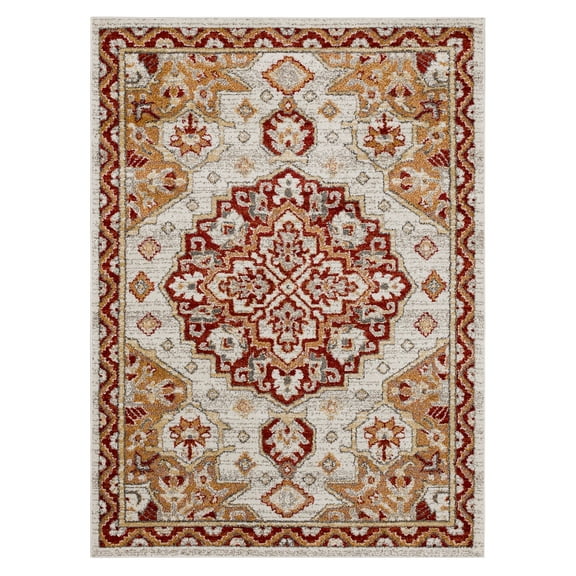 Mohawk Home Huffman Indoor Ornamental Area Rug, Gold, 7' 10" x 10'