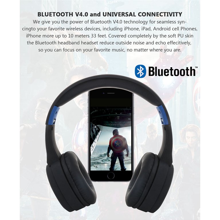 Bluetooth Headphones Over-Ear, Foldable Lightweight Wireless