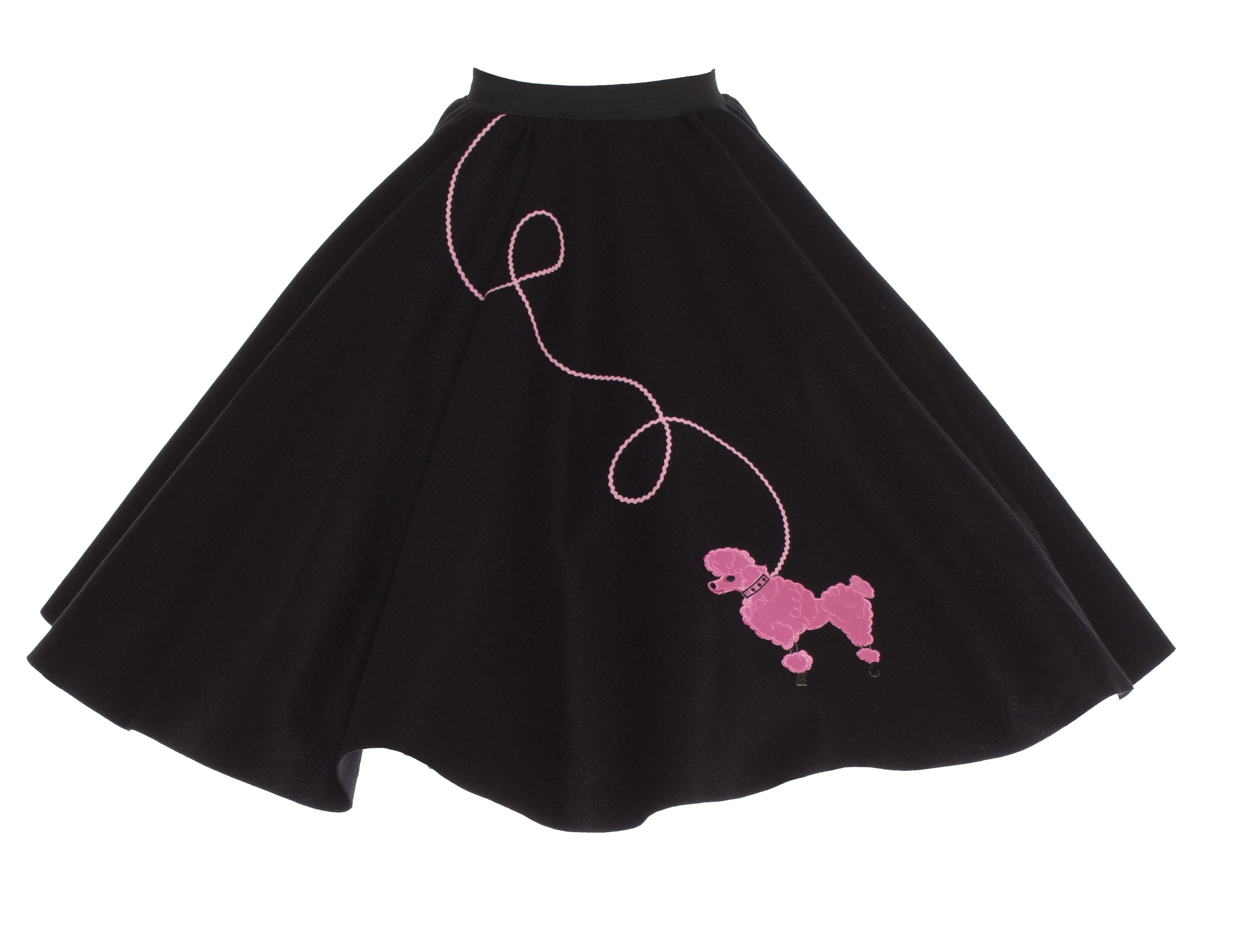 Hip Hop 50s Shop Adult Poodle Skirt 50's POODLE SKIRT M/L / Black