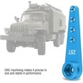 thumbnail image 2 of Brazo servo, brazo servo rc, accesorio rc, 25t aleación de aluminio cnc mecanizado servo brazo para wpl 1627 rc camión, brazo servo de metal (azul) Feliz Sencillez, 2 of 5