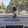 thumbnail image 5 of 2Pcs Car Hanging Ornament Moon Gemstone Beaded Rear View Mirror Car Charm Lanyards Decor Car Hanging Accessories Sun Catcher Pendent Decoration for Car Balcony Wall Party for diy, 5 of 6