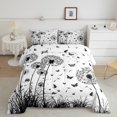 thumbnail image 2 of Erosebridal Spring Dandelion Bedding Queen Comforter Set, Chic Butterfly Down Comforter for Girls, Reversible, 2 of 7