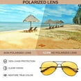 thumbnail image 3 of Men's Sunglasses Retro Pilot Sunglasses unisex Gift Toad Mirror, 3 of 5
